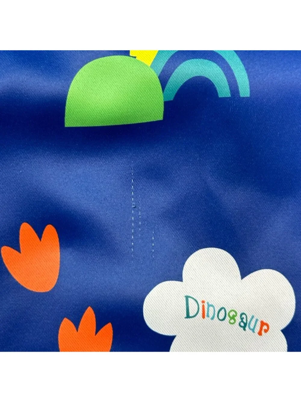 Dinosaur Curtain Panel Kids Navy Blue Window Drapes Polyester 1 Panel